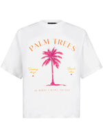 T-shirt Palm Trees- Off-white/Multi
