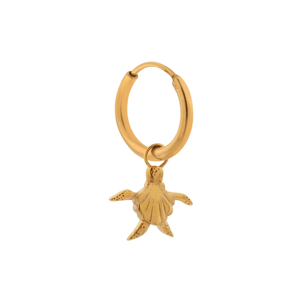 Single Turtle Ter hoop gold
