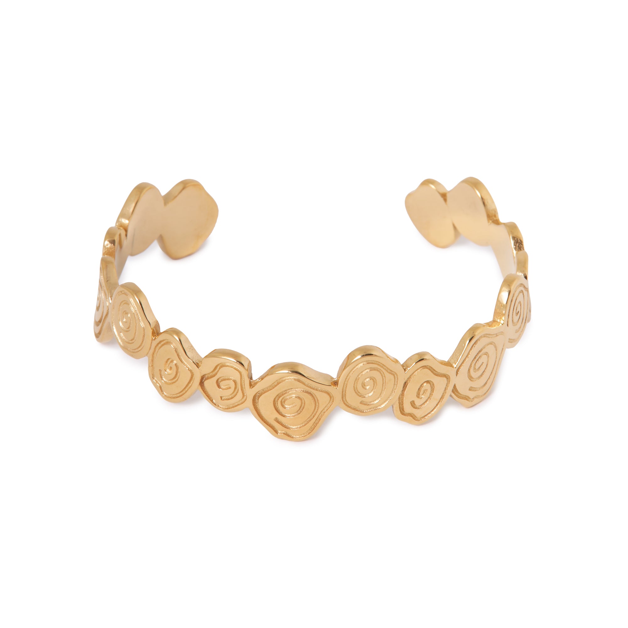 Twirl bangle gold