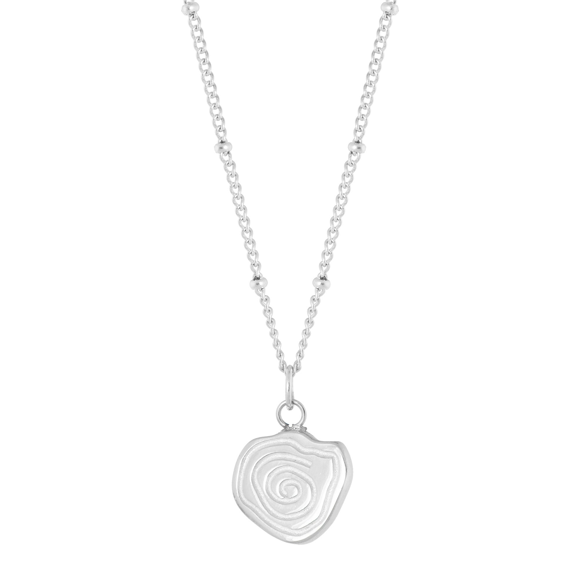 Twirl necklace silver