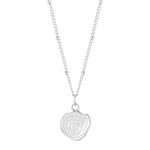 Twirl necklace silver