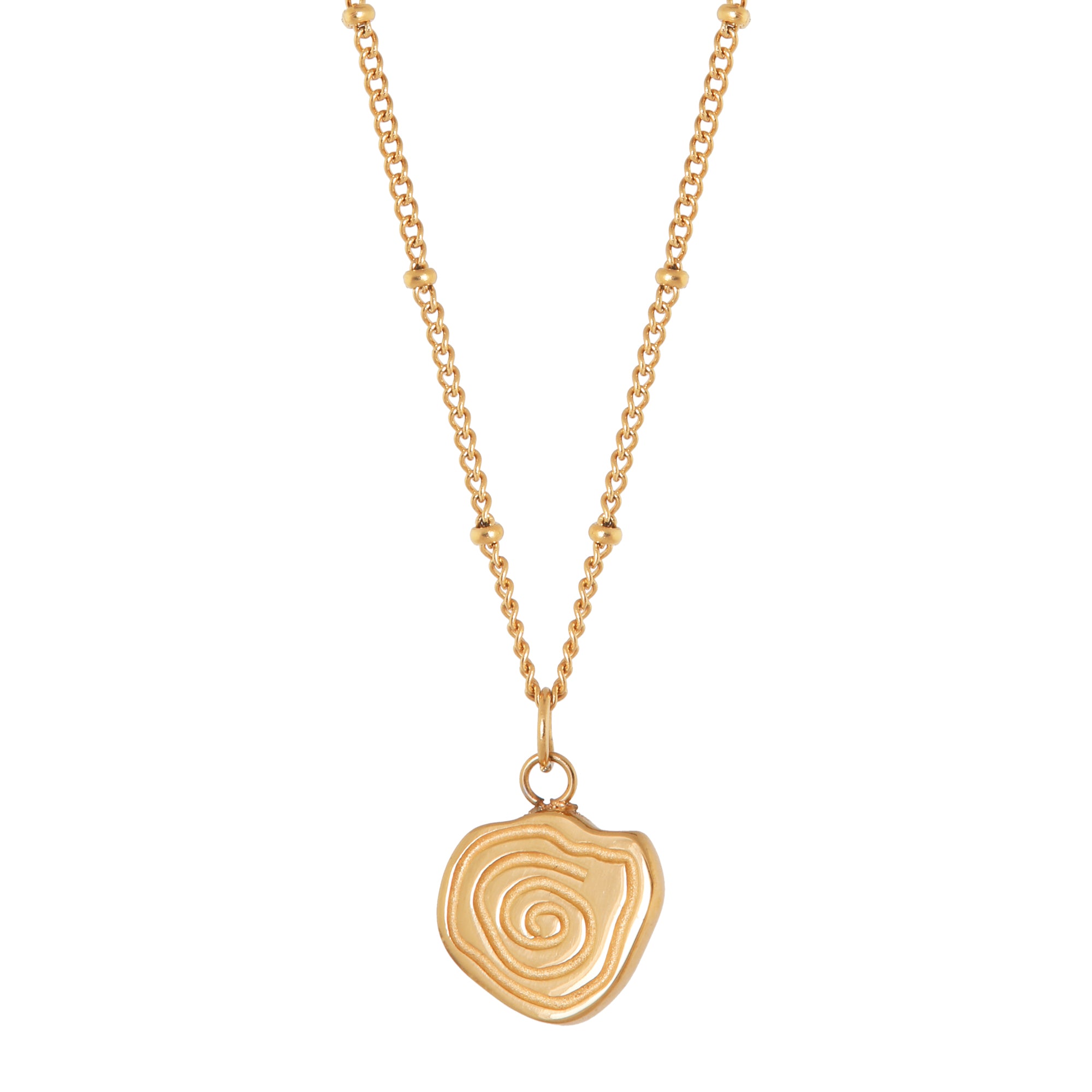 Twirl necklace gold