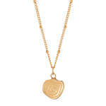 Twirl necklace gold