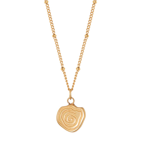 Twirl necklace gold
