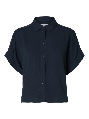 Selected wiva top - Dark Sapphire