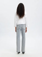 Slfwide rosa - kori hw twisted jeans