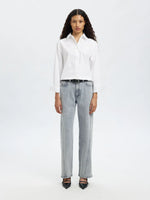 Slfwide rosa - kori hw twisted jeans