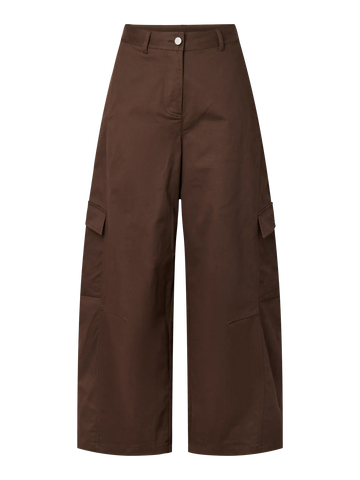 Yascarine mw cargo pant - chocolate brown