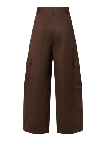 Yascarine mw cargo pant - chocolate brown