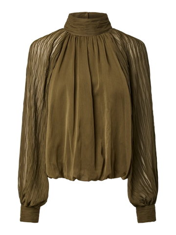 Yasolera ls top - dark olive