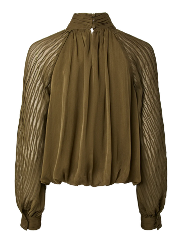 Yasolera ls top - dark olive