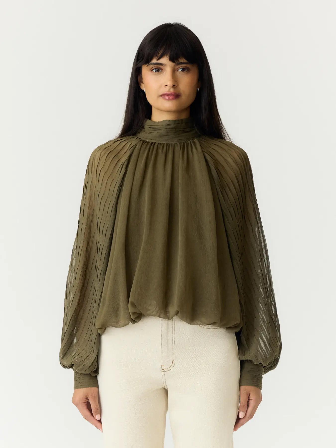 Yasolera ls top - dark olive