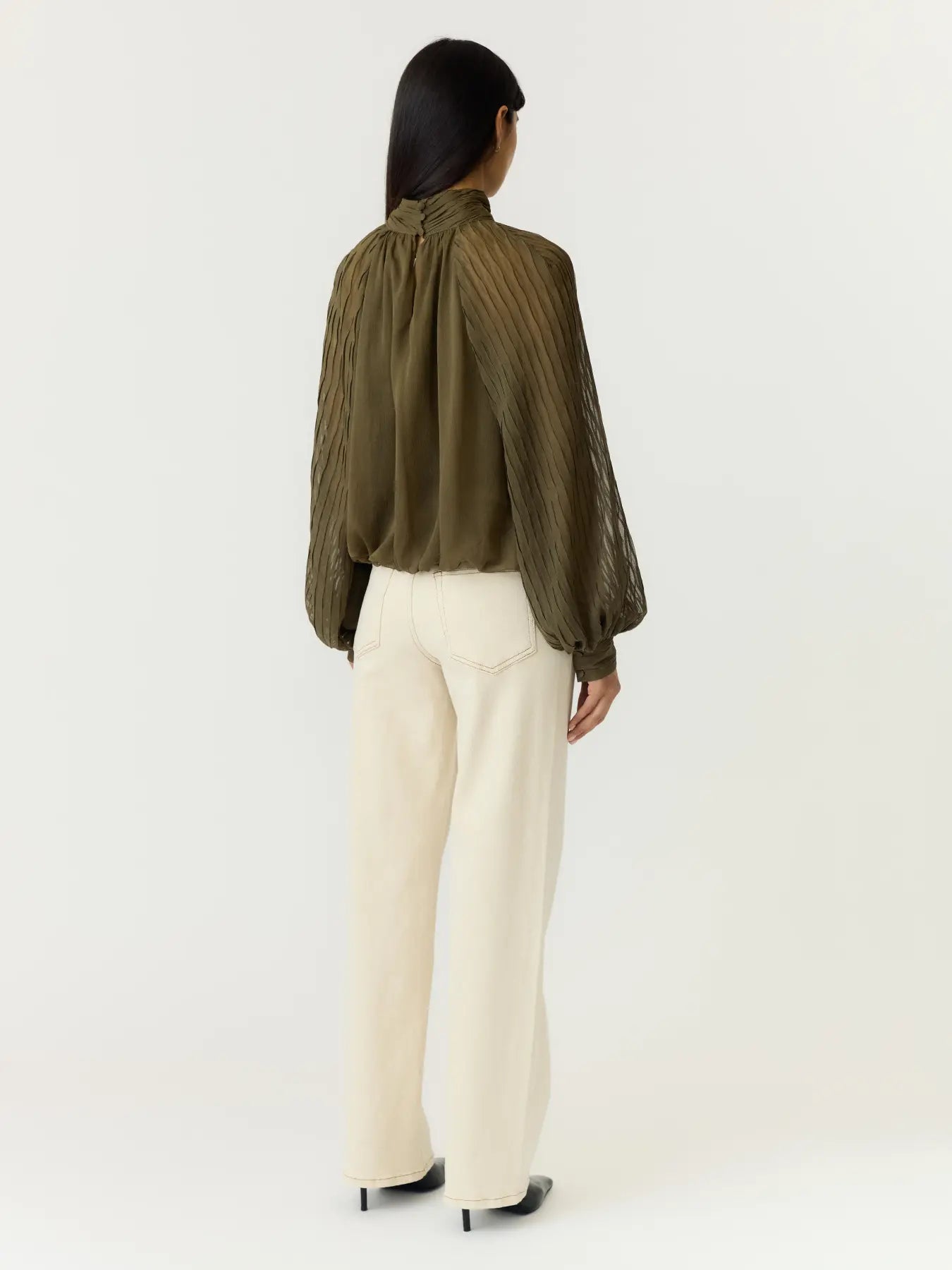 Yasolera ls top - dark olive