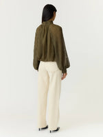 Yasolera ls top - dark olive