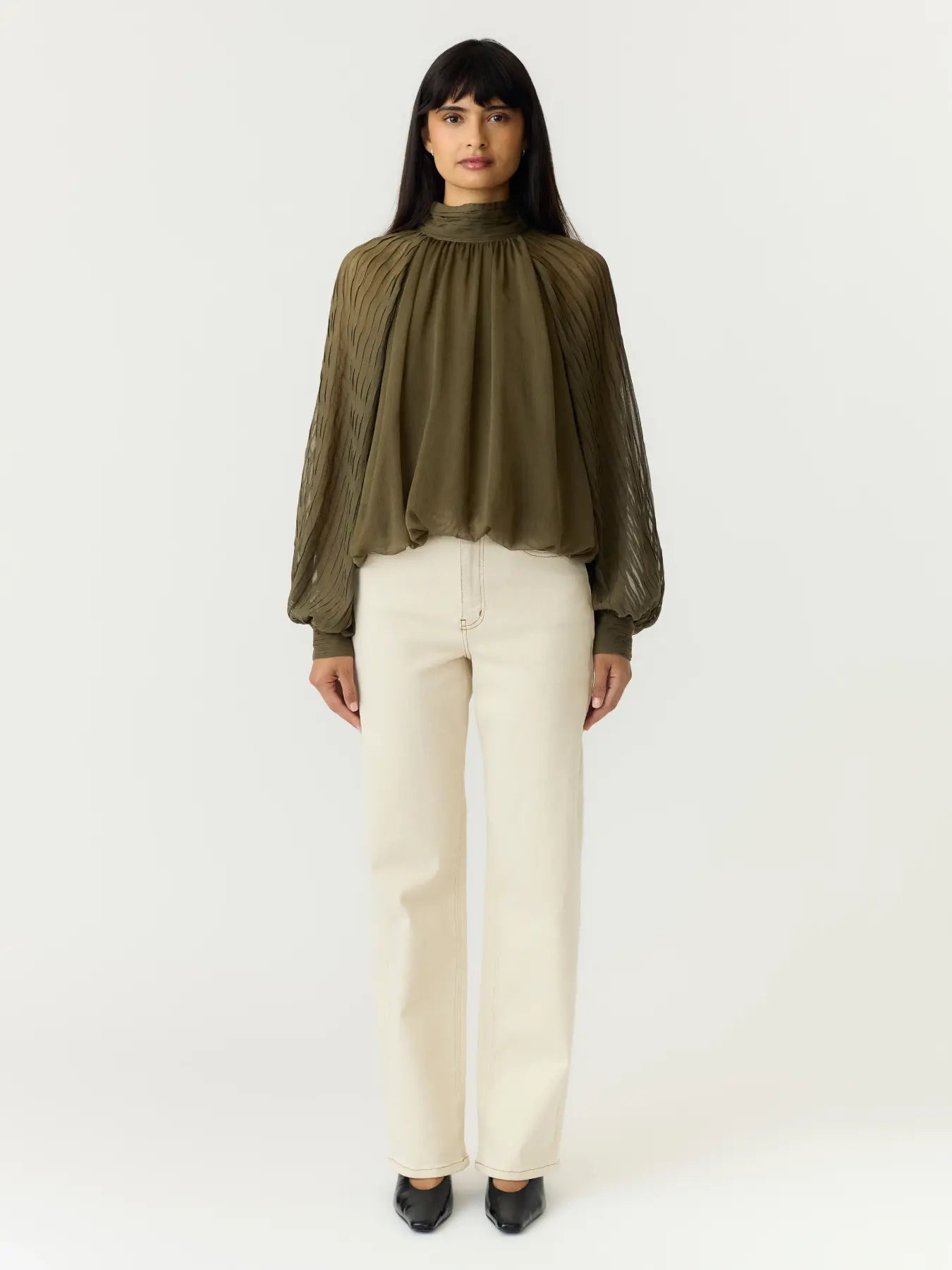 Yasolera ls top - dark olive