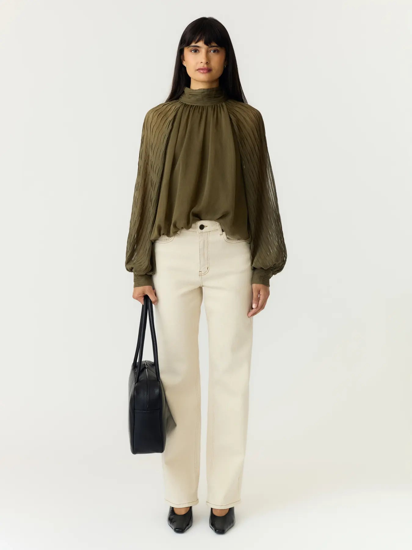 Yasolera ls top - dark olive