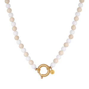 Vanilla snake necklace gold