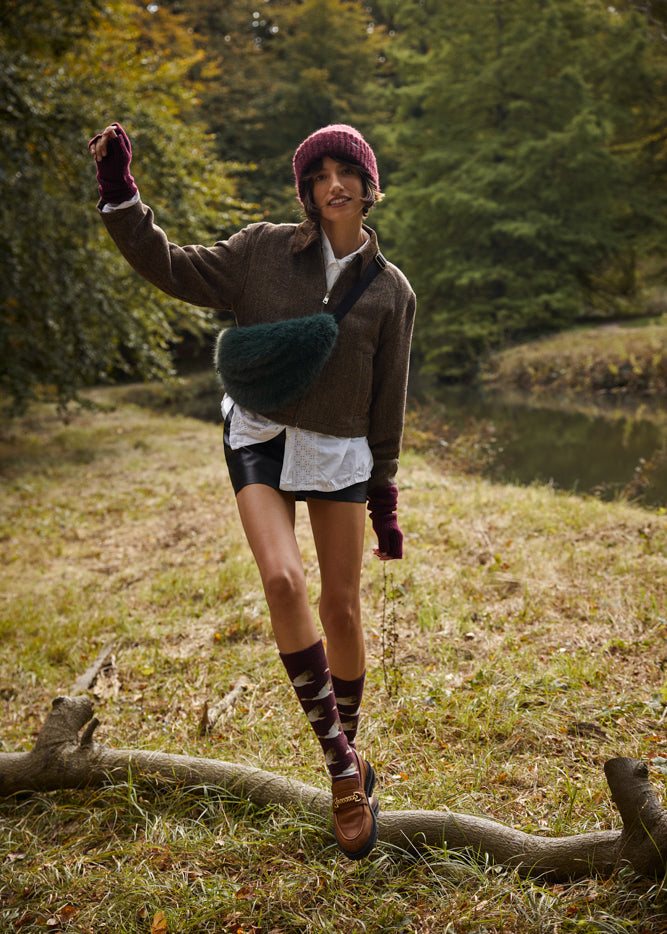 Arugama Beanie - Aubergine