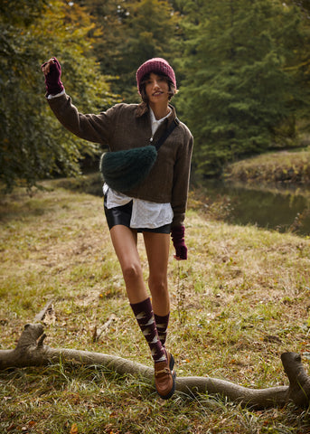 Arugama Beanie - Aubergine