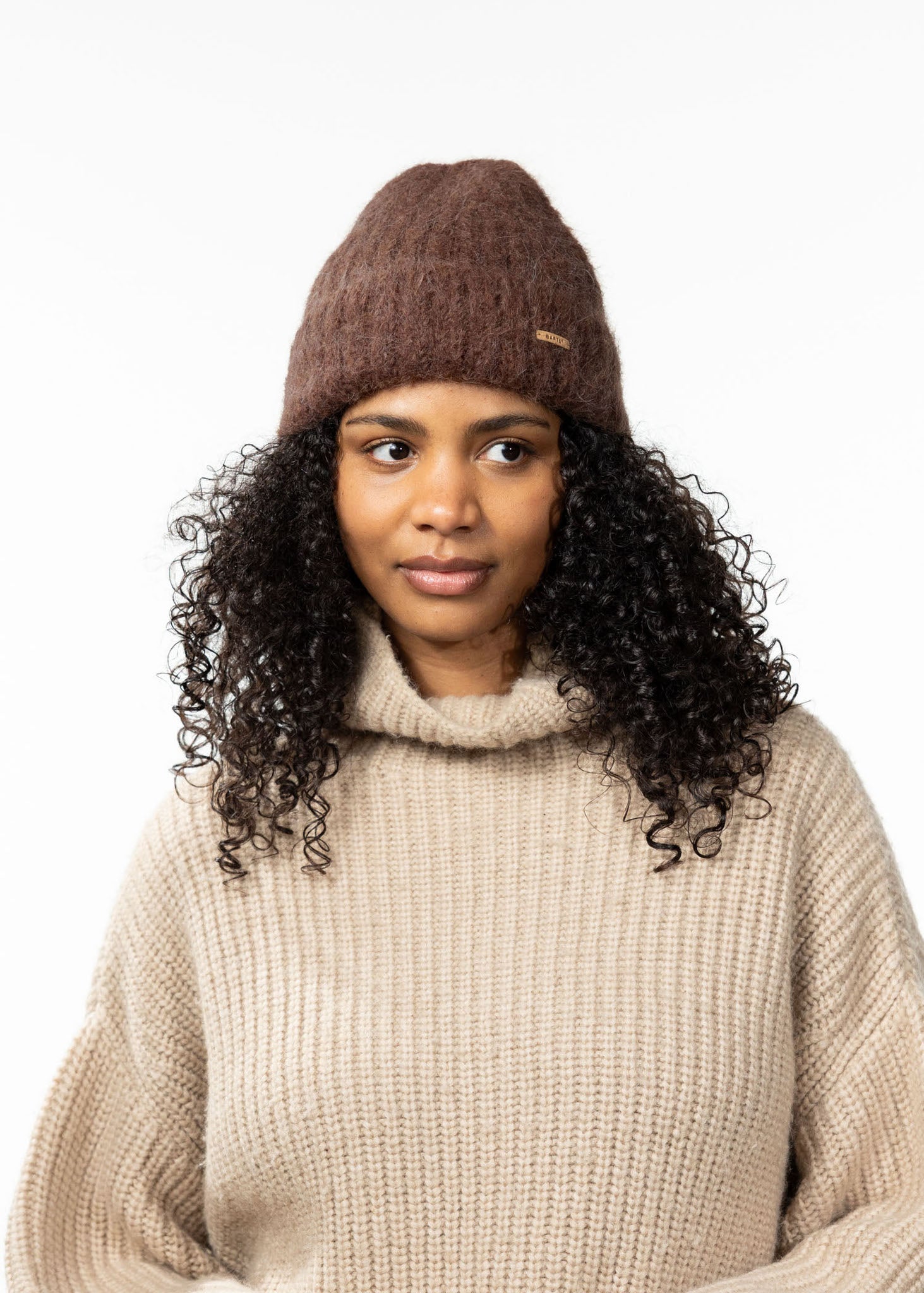 Lillyana Beanie - Dark brown