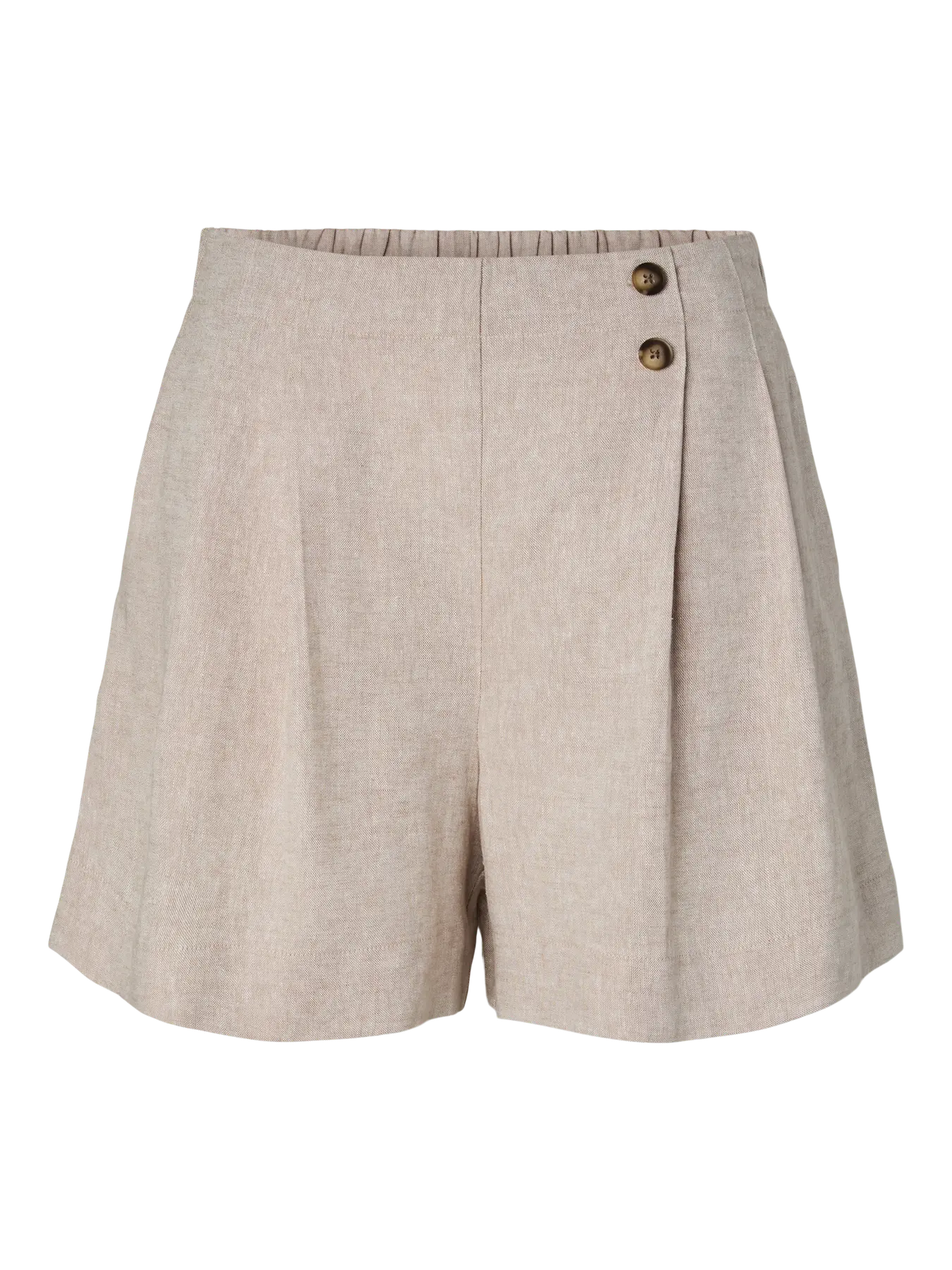 Yasusuma hw linen blend shorts - white pepper