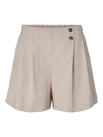 Yasusuma hw linen blend shorts - white pepper
