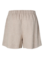 Yasusuma hw linen blend shorts - white pepper