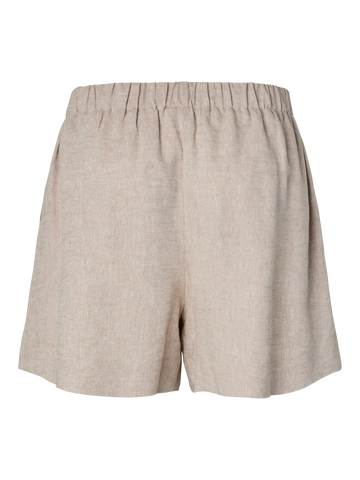 Yasusuma hw linen blend shorts - white pepper