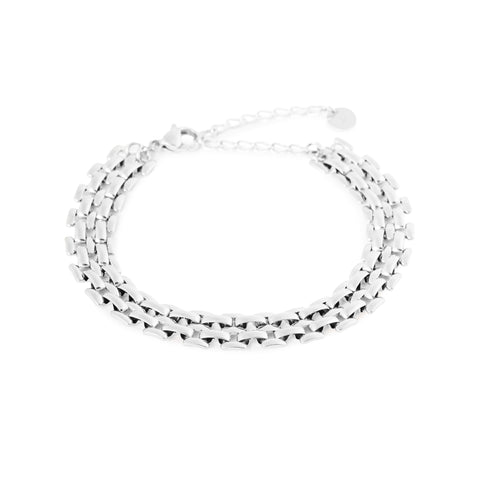 Watch me bracelet silver