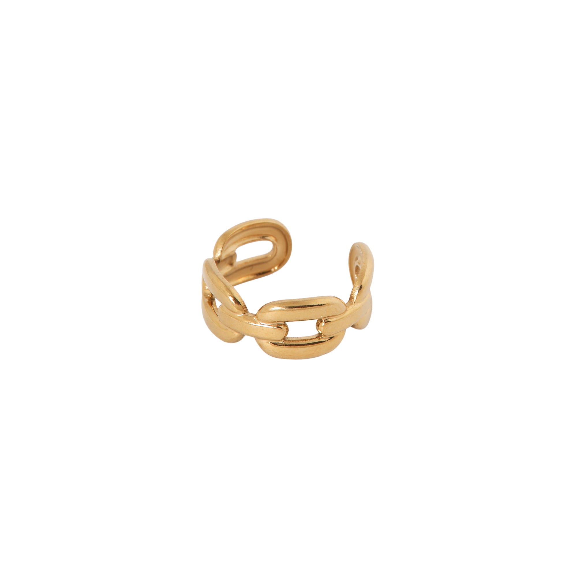 Wavy ear cuff gold