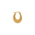 Single Whale hoop gold