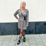 Yasmultiseq ls wrap dress show - fuchsia purple