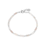 White rainbow bracelet silver