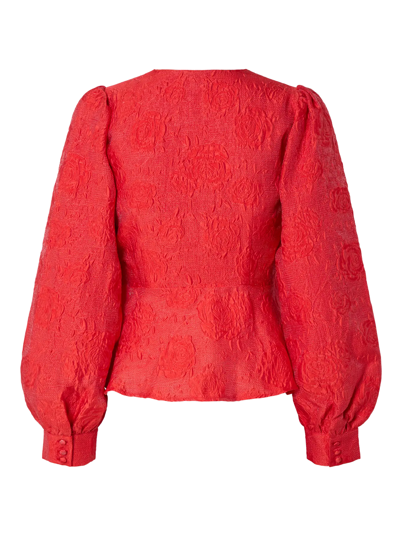 Yasjorin ls wrap top - hot coral