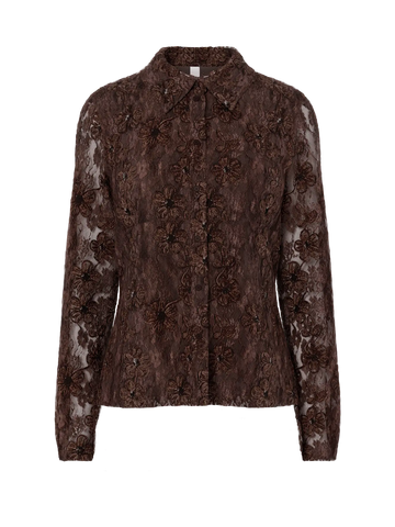 Yasalmina ls shirt - Coffee bean