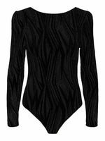 Yasyen ls bodystocking - black lurex