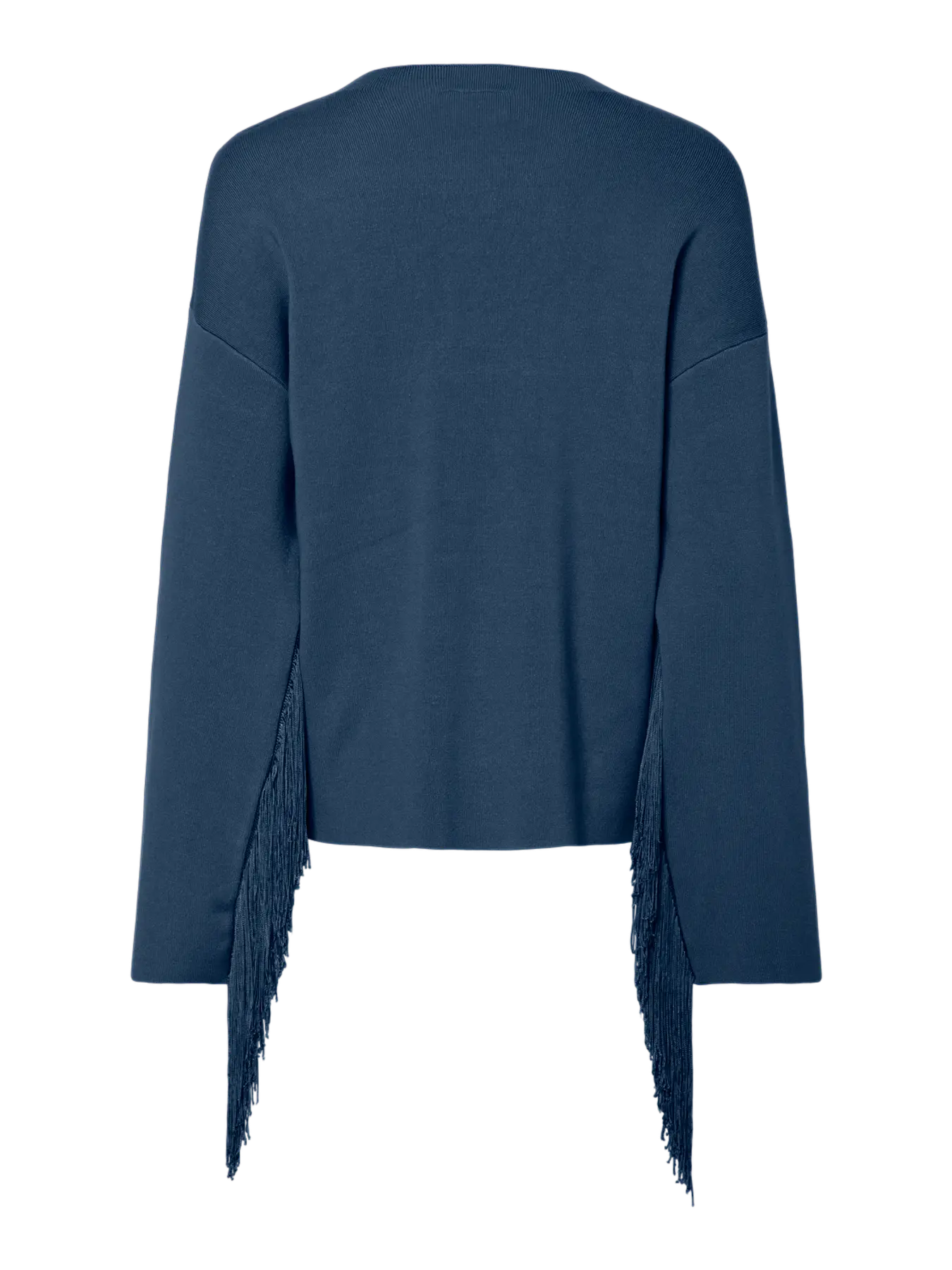 Yasfringa ls o - neck knit pullover s - sargasso sea