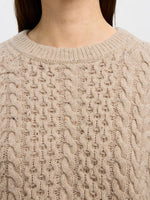 Slfnelly 2/4 knit o-neck