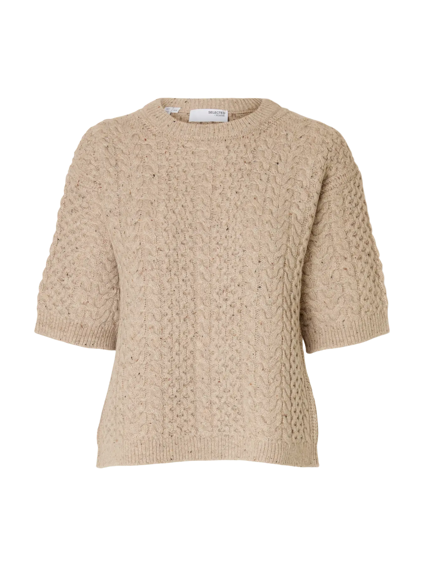 Slfnelly 2/4 knit o-neck