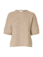 Slfnelly 2/4 knit o-neck