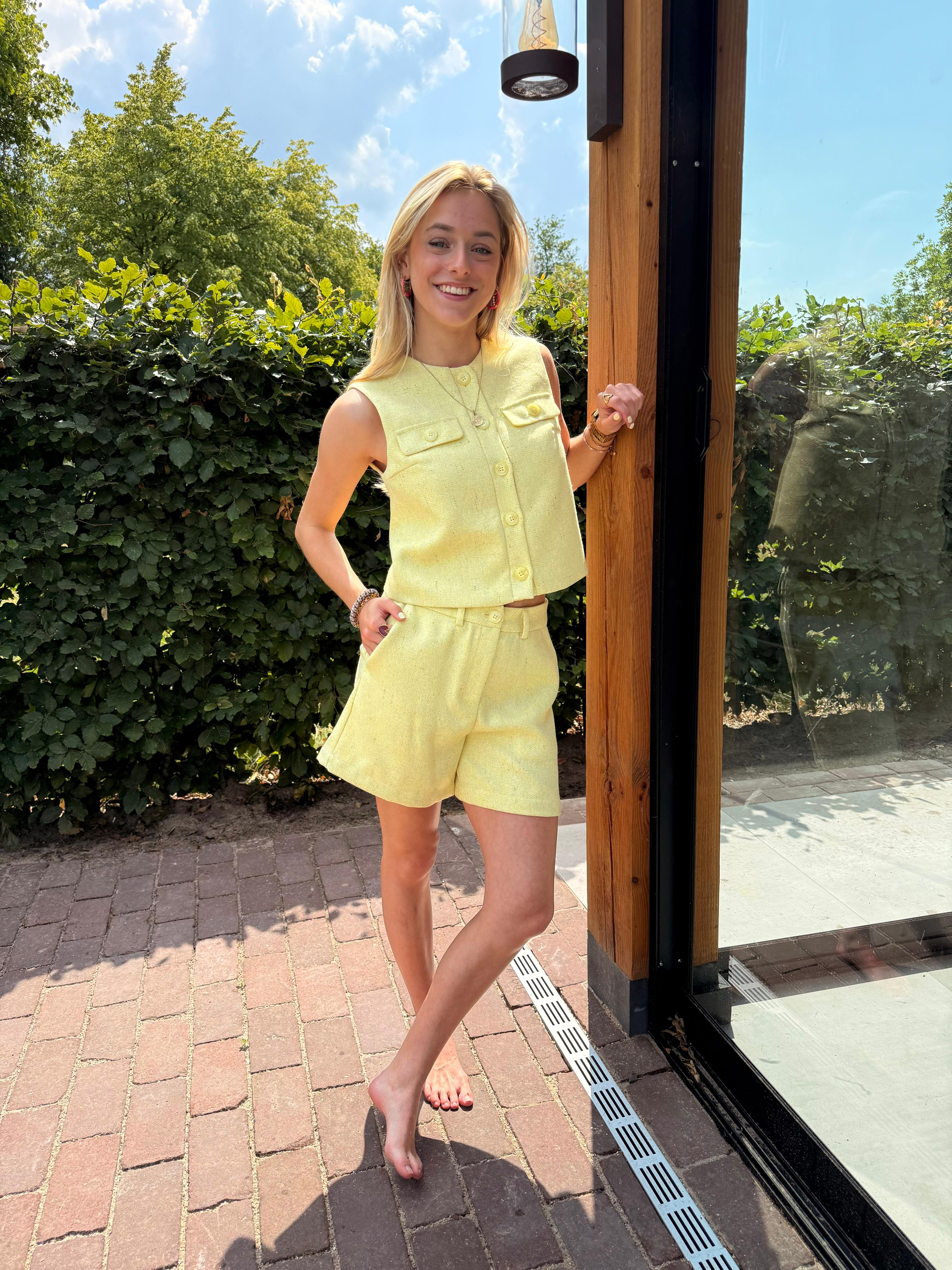 Gilet Amanda - soft yellow