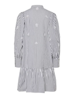 YASEMURA LS DRESS S - black stripes