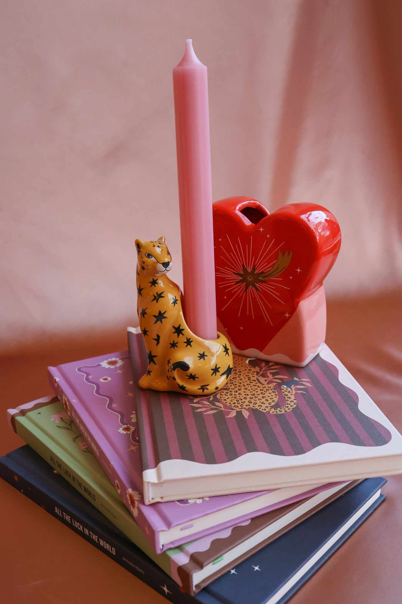 Candleholder Leopard