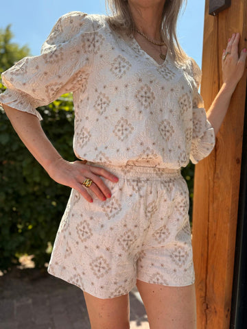 Short Talitha - ecru/beige