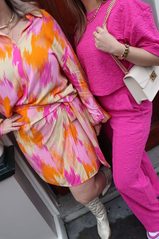 Wrap skirt Estelle - pink