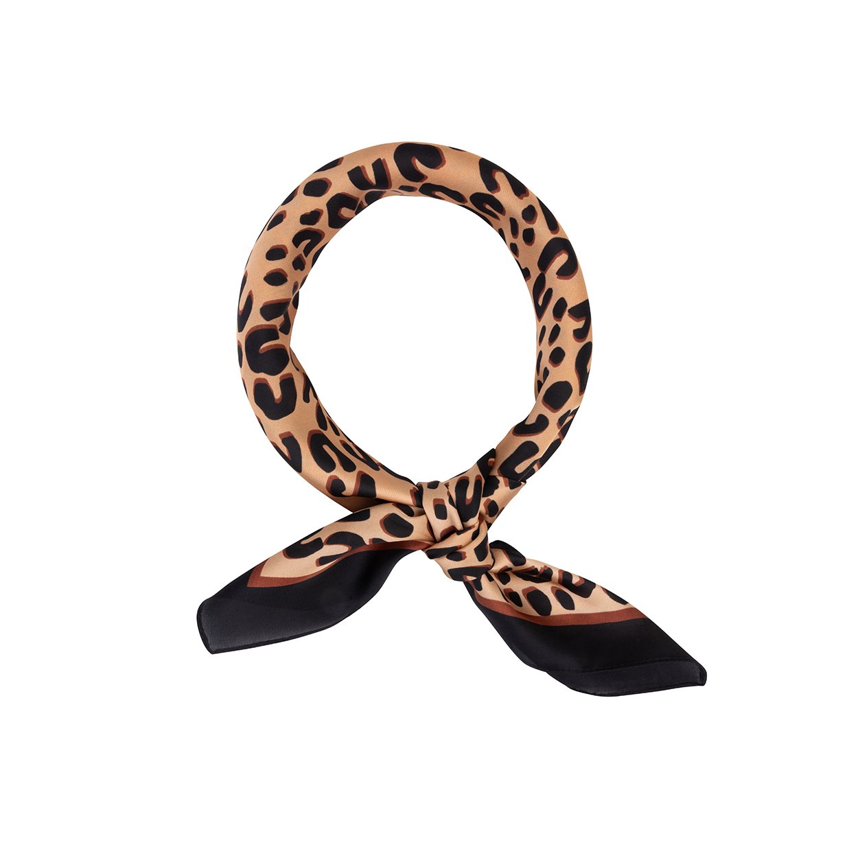 Scarf - Leopard - Black