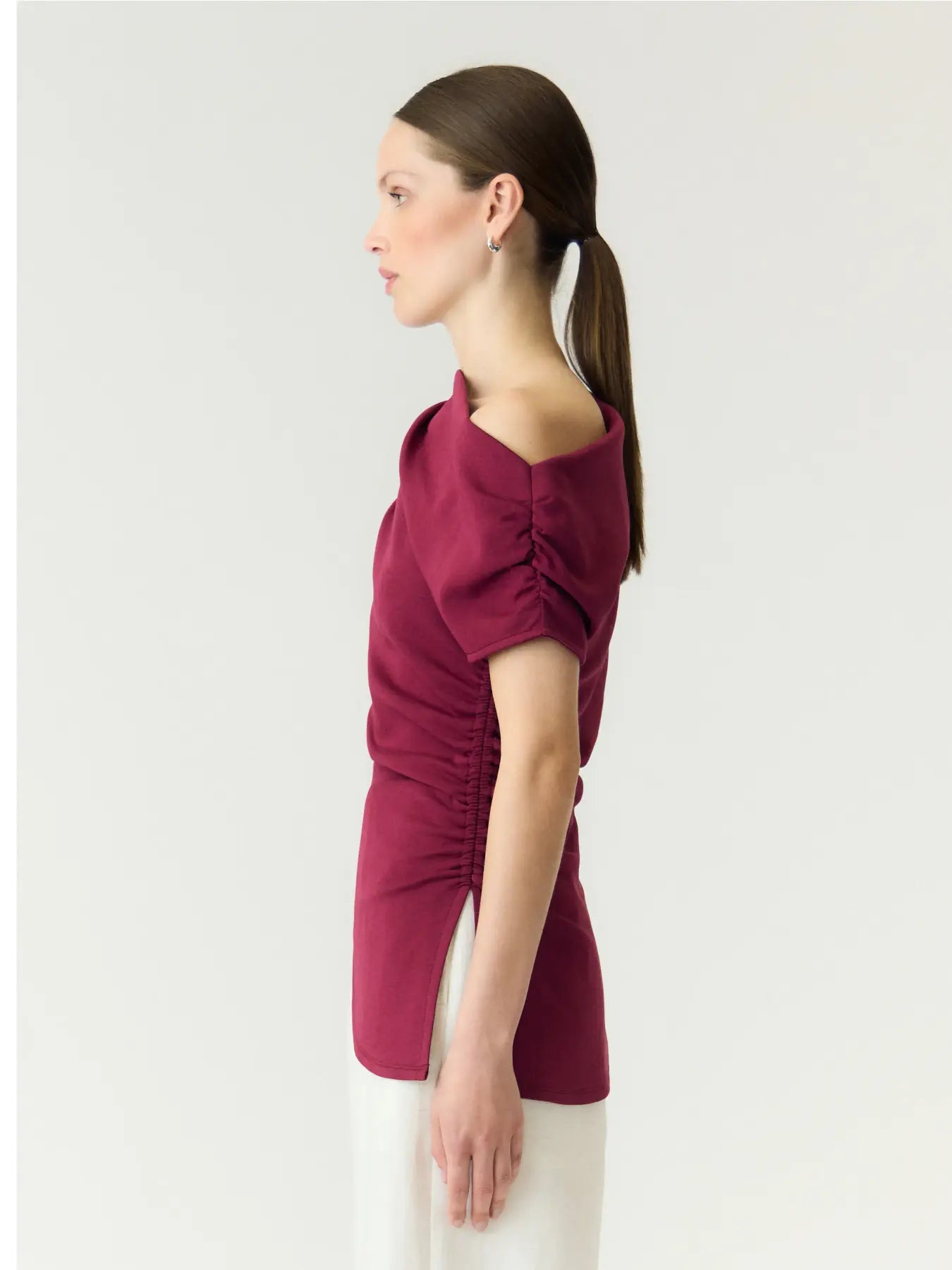 Yaspalimi off shoulder top - rhododendron