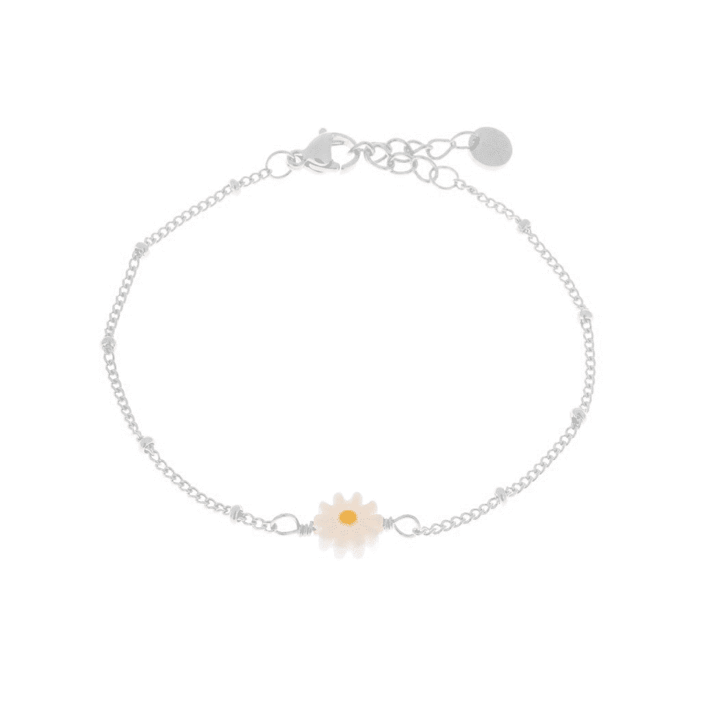 Daisy bracelet silver