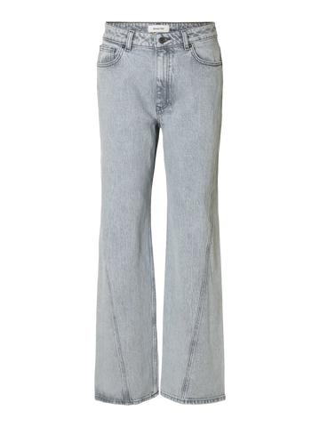 Slfwide rosa - kori hw twisted jeans