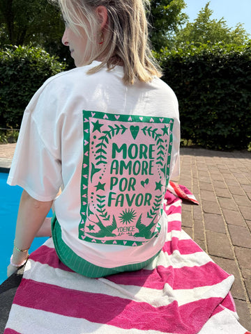 T-shirt More Amore - off-white